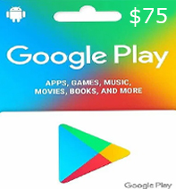 گیفت کارت 75 دلاری گوگل پلی امریکا
